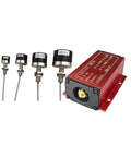 No Contact Eddy Current Displacement Sensor With 1mm And 2mm Stroke, stainless steel, red casing, inductive transducer ML33-1mm-A-24V
