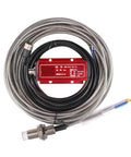 Non-Contact Eddy Current Displacement Sensor ML33-B-A, 1mm range, digital current sensor with stainless steel cable and potentiometer output