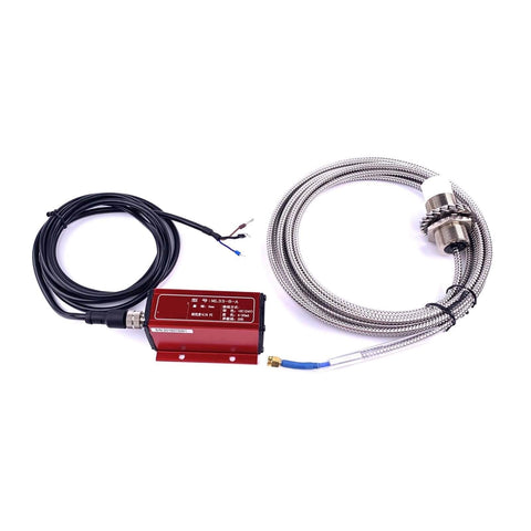 Non-Contact Eddy Current Displacement Sensor ML33-B-A, 1mm Range, digital output, stainless steel construction for machinery measurement