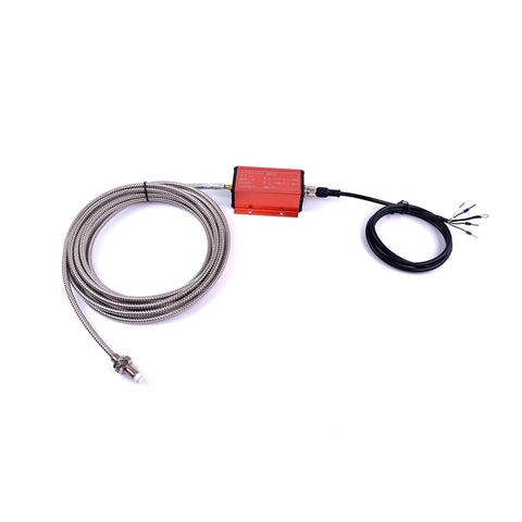 Non Contact Pro Grade Eddy Current Displacement Sensor ML33-A-A with 4-20mA output, stainless steel cable, precise measurement device