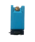 Front view of blue Eddy Current Displacement Sensor Model 330980-71-05 for precise non-contact position readings in industrial gear.