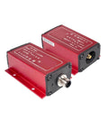 Next Gen Eddy Current Displacement Sensor ML33 A 12.5 Stroke With Low Signal Loss, red stainless steel housing, industrial use
