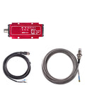 Eddy Current Displacement Sensor Non Contact 25mm With 4 To 20 mA Output Stainless Steel Build, cables and sensor components