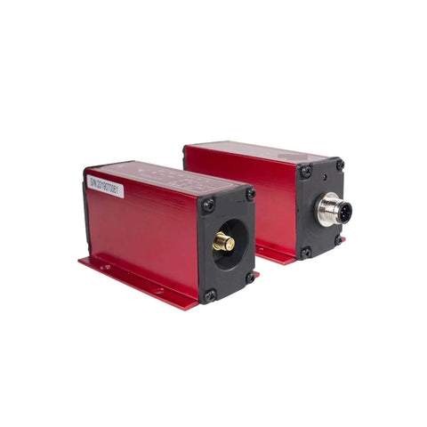 Dual view of Eddy Current Displacement Sensor ML33 B 5mm Non Contact Split Type Pro Grade Stainless Steel Body for precise industrial use