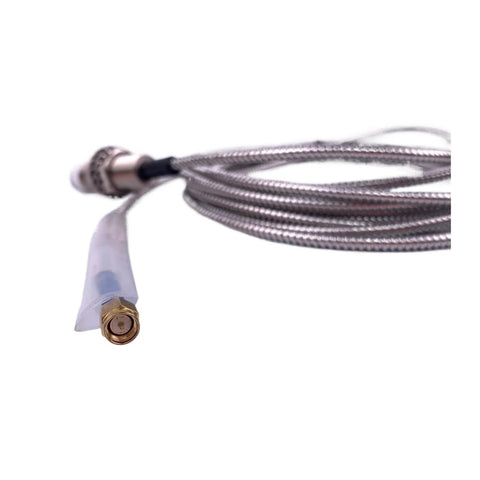 50mm ML33 Eddy Current Displacement Sensor cable close-up showing stainless steel durability and connectivity for precise industrial use