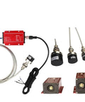 Components of 50mm ML33 Eddy Current Displacement Sensor Transducer With 0 To 10 Volt Output A Version V1 3 Stainless Steel Body