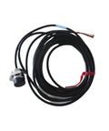 Precise Eddy Current Displacement Sensor AH-416 coiled with cable for industrial automation, durable plug-and-play position sensor.