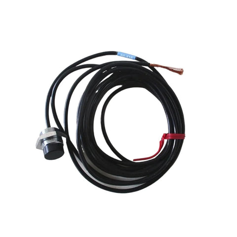 Precise Eddy Current Displacement Sensor AH-416 for Industrial Automation with cable, durable plug and play design.