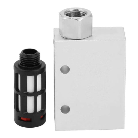 High Efficiency Vacuum Generator For Pneumatic Systems With Aluminum Alloy Body, 1mm Nozzle Diameter, shown uninstalled