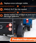 Trailer with 12 Inch Electric Trailer Brake Magnet Kit for 12x2 Trailer Brake Assembly, fits 5200 to 7000 lbs, shown on snowy road