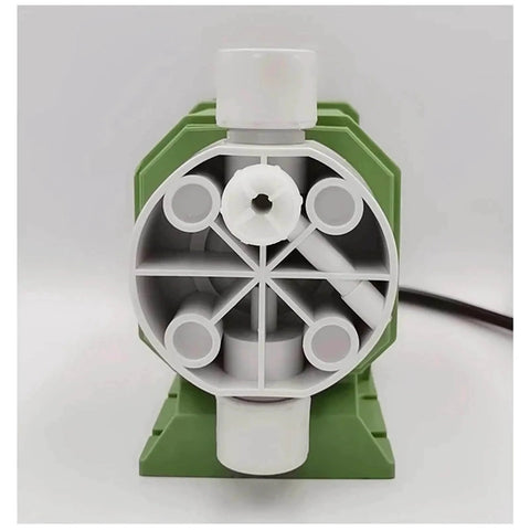 Front view of Diaphragm Metering Pump 220V Electromagnetic Dosing For Acid And Alkali Solutions With Digital Frequency Display Manual And Automatic Control 15.2L Stroke 1.8 Bar Pressure Pro Grade