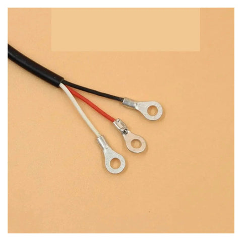 Wires and connectors of Elevator Eddy Current Weighing Sensor DW01 Model for precise lift weight monitoring industrial grade sensor.