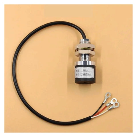 Elevator Eddy Current Weighing Sensor DW01 Model for precise lift weight monitoring with industrial-grade build, front view