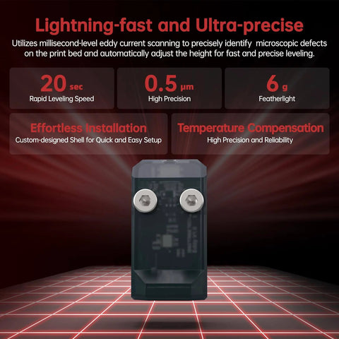 Eddy Duo V1.0 Speedy Auto Bed Leveling Sensor For USB Port Or Connected Manta M8P CB1, Klipper Ready 3D Printer Companion with specs