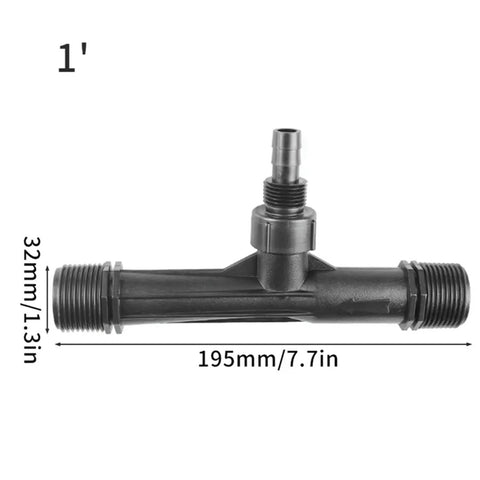Three Size Fertilizer Applicator Set For Venturi Ejector And Automatic Drip Fertigation Devices Includes 1 Inch Male Thread Connector