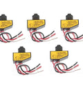 Five Pack Direct Current Photoelectric Switch For Outdoor Lighting Dusk To Dawn Sensor 8V To 50V DC, weatherproof set of five.