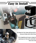 4-Piece Floor Jack Clamp Set With Ring Claw Clamps, installation on floor jack close-up