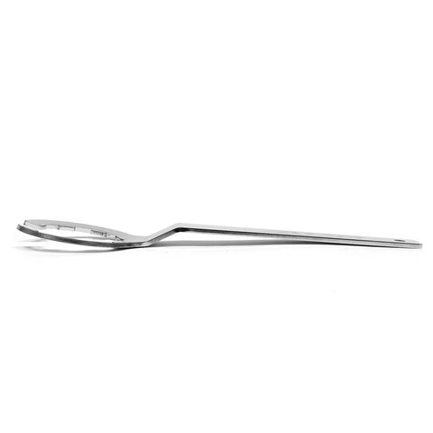 Side view of Fuel Sending Unit Lock Ring Removal Tool for Two and One Eighth Inch ID Lock Rings with angled handle for leverage.