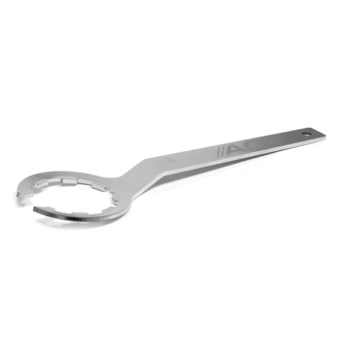 Fuel Sending Unit Lock Ring Removal Tool with longer angled handle, shown in side view for two and one eighth inch ID lock rings.