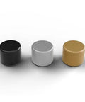 Three rotary knobs in black, silver, and liquid gold finishes. Rotary Knob Upgrade For GMMK Keyboards In Liquid Gold Metal Finish With Tool Free Installation Easy Snap On Replacement Premium Aluminum Dial Knob Delivers Smooth Grip And Sleek Look To Level Up Your Keyboard Aesthetic And Feel.