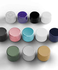 Assorted metal and plastic rotary knobs for GMMK keyboards, including Rotary Knob Upgrade For GMMK Keyboards In Liquid Gold Metal Finish With Tool Free Installation Easy Snap On Replacement Premium Aluminum Dial Knob Delivers Smooth Grip And Sleek Look To Level Up Your Keyboard Aesthetic And Feel, shown in various colors and textures.