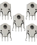 5 Pack Mouse Encoder Switch Kit For 9mm Wheel Encoders, Micro Switch Repair Parts, Black Silver, Durable Plastic Metal Build, 17x11x6mm