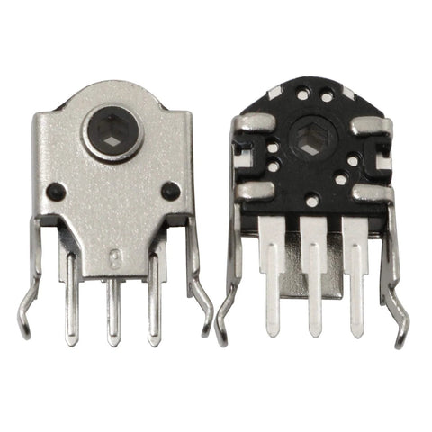 5 Pack Mouse Encoder Switch Kit For 9mm Wheel Encoders, black silver, durable plastic metal build, compact 17x11x6mm size