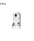 High-Precision Mouse Wheel Encoder Kit 12.6mm For DIY And Custom Mice, front view, metal and ABS build, 5 pack, 19.8mm length, 9.6mm width.