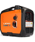 2300W Gasoline Inverter Generator With Pure Sine Wave Output, Ultra Quiet, orange and black design, for home and camping