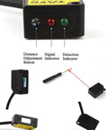 Go-To Laser Diffuse Reflection Photoelectric Switch For Object Detection E3Z-LS61 showing indicators and small spot laser