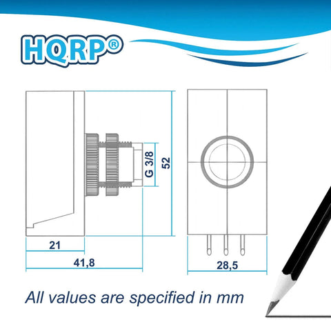 Technical diagram of Go-To Thermal Dusk To Dawn Photocell Sensor Switch, showing dimensions in mm