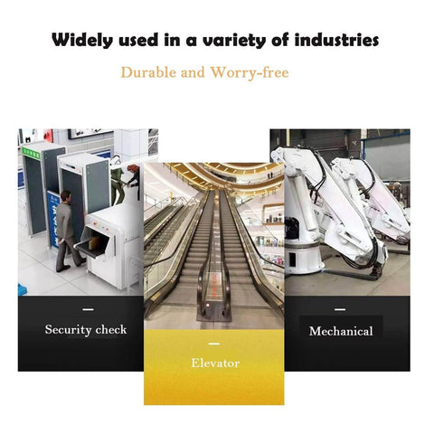 Industrial applications: security check, elevator systems, mechanical operations using Go-To Through-Beam Photoelectric Sensor Switch Kit.