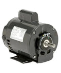Beefy One Horsepower Single Phase Electric Motor 115V To 230V 1725Rpm 56 Frame Workhorse side view