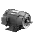 7.5Hp Workhorse Industrial Electric Motor For 208-230/460V, 184JM Frame, 3495 RPM, side view of durable metal housing