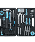148 Piece General Household Hand Tool Kit With Portable Toolbox For Home, Office And Workshop Repairs, All-Purpose Set, Blue