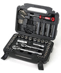 110 Piece Drive Mechanic Socket Set With SAE And Metric Sockets, Chrome Vanadium Build, Pro Grade Tools For Auto Repair, Home DIY