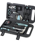Seafoam 40-Piece Household Tool Kit For Quick Home Repairs And Do It Yourself Projects in hard case with essential tools