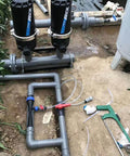 Half Inch Venturi Injector For Irrigation Systems And Fertilizer Mixing in outdoor installation setup