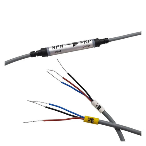 Hall Effect Sensor High Low Level Converter For PLC Signals PNP To NPN And NPN To PNP with wires for industrial automation