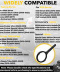 Compatibility chart for Pro Grade Fuel Pump Lock Ring Tool And Fuel Filter Wrench Replaces HD 48646 for Harley models 2008 and up.