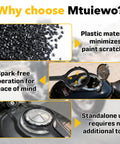 Plastic material used in Pro Grade Fuel Pump Lock Ring Tool and Fuel Filter Wrench, showcasing applications on bike fuel tank.