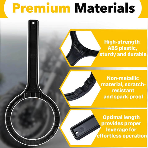 Pro Grade Fuel Pump Lock Ring Tool And Fuel Filter Wrench Replaces HD 48646, high-strength ABS material, scratch-resistant