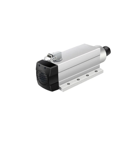 7.5KW Square Air Cooled Spindle Motor With 4 Bearings And Flange For CNC Machines, durable alloy steel body, efficient cooling, 220V 380V AC