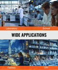 Beefy Lab Stand Support in various settings: laboratory, school, factory, DIY, showcasing its wide applications and versatility.