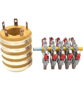 Heavy Duty Five Way Thickened Conductive Slip Ring Assembly With Multiple Inner Diameters 40mm 50mm 55mm 60mm, Industrial Connectors