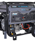 Heavy Duty Portable Dual Fuel Generator With Electric Start Delivers 12,000 Peak Watts And 9,500 Rated Watts On Gas 10,800 Peak