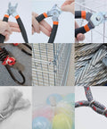 Pro Grade Heavy Duty Hog Ring Pliers Kit With 100 Galvanized Rings And Built In Wire Cutter used for fencing and auto upholstery