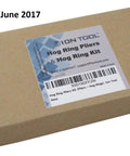 Heavy Duty Hog Ring Pliers Kit With 150 Galvanized Hog Rings packaging box, labeled with product details.