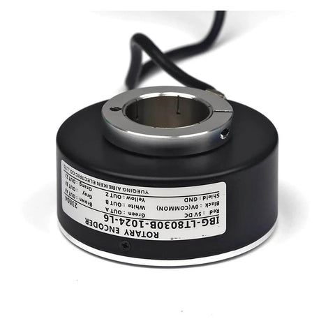 Workhorse Photoelectric Incremental Rotary Encoder 100 To 5000 PPR With 1024 PPR Option Through Hole Shaft 30 35 38 40 45 Mm