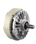 Heavy Duty Magnetic Particle Brake FZ12A-1 1.2 Kg 24V Industrial Drive Component, silver and beige, side angle view
